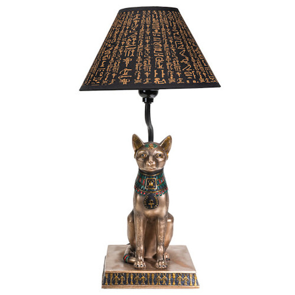 Egyptian Bastet Sculptural Table Lamp decorative lighting shade Goddess